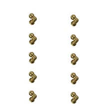 10 Pack  XFITTING 1/2" X 1/2" Push Fit Elbow Fittings - Lead Free Brass