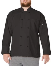 Uncommon Threads Unisex Classic Chef Coat XX-Large Black