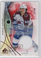 2024-25 Upper Deck SP Game Used Red Jersey 27/99 Samuel Girard #90 Auto 07kp