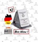 X1 1Oz German Silver Art Bars Iron Cross & Eagle Motif -Not  .999 Fine Silver
