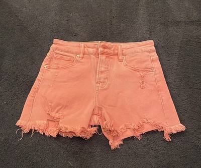 New Risen Distressed Shorts-Size Small Peach Blossom