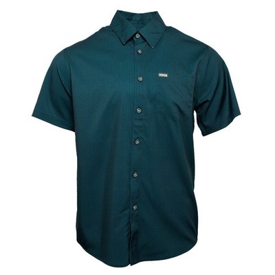 Dixxon Big Mens The Benny Triple Stripe Flannel Button Up Party Shirt Pine Green