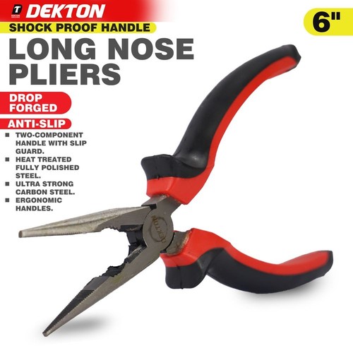 DEKTON HEAVY DUTY MINI EXTRA LONG NOSE DIAGONAL PLIERS CARBON STEEL 6" NEW - Picture 24 of 42