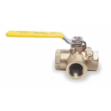 Apollo Valves 7060101 1/4" Fnpt Bronze Ball Valve 3-Way