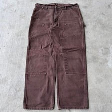 Vintage Y2K Carhartt DKB brown double knee work wear carpenter pants
