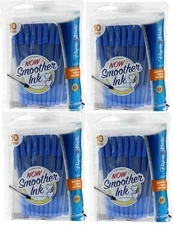 Lot Of (4) 10 ct. Paper Mate PaperMate Eagle Medium 1.0 Blue Ball Point Pens