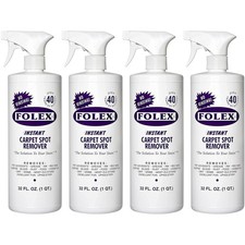 4 Pack Folex Instant Carpet Spot Remover - 32 oz - Removes Pet Accidents, Grease