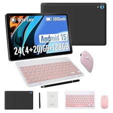 10.1 inch Tablet 24 4 20 GB 128 GB Android 15 Dual Camera Bluetooth WIFI HD LCD