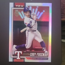 Topps Bowman 2026 Cody Freeman Rookie rainbow foil Parallel Texas Rangers