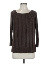 Joseph A. Women Brown Pullover Sweater L