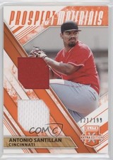 2019 Elite Extra Edition Dual Prospect Materials Orange Antonio Santillan s3g