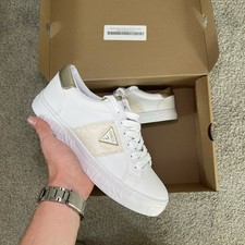 Guess Denesa White Trainers - Size UK6