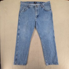 Wrangler Cowboy Cut Jeans Mens 36x30 Blue Regular Fit Straight Denim 47MWZ