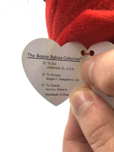 TY Beanie Baby - MAC the Cardinal ALL FOUR ERRORS - Excellent! - Afbeelding 6 van 12