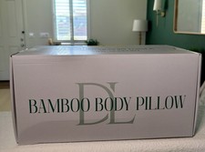 Bamboo Is Better Adjustable Cooling 58-Inch Bamboo Memory Foam Body Pillow White