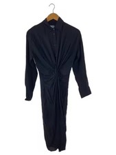 PRADA/23aw/Sable/Long Sleeve Dress/Size 38/--/BLK