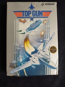 Top Gun NES Nintendo Entertainment System 1987 Video Game Complete W/Box 5 Screw