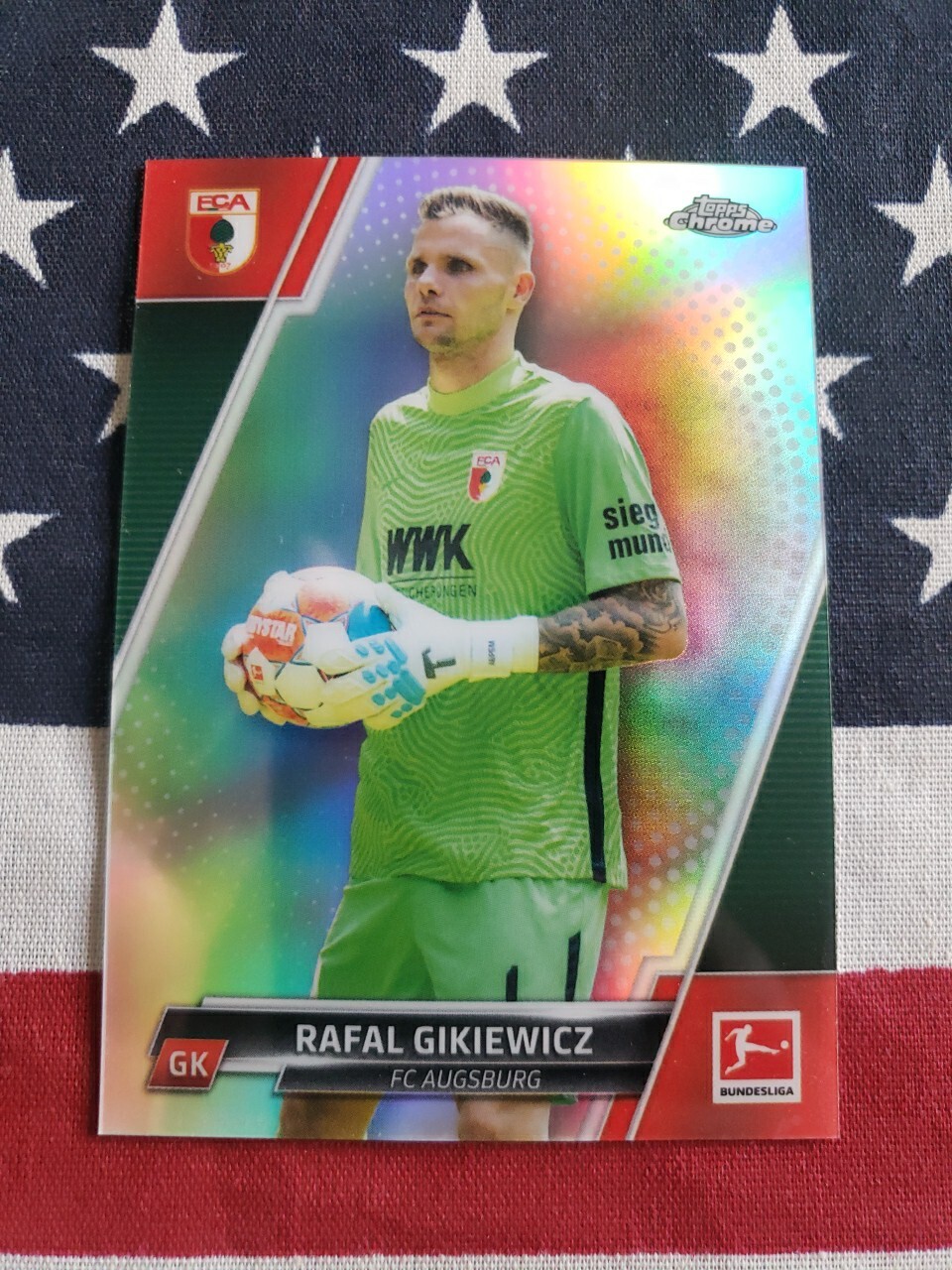 2021-22 Topps Chrome Bundesliga Refractors #4 Rafal Gikiewicz