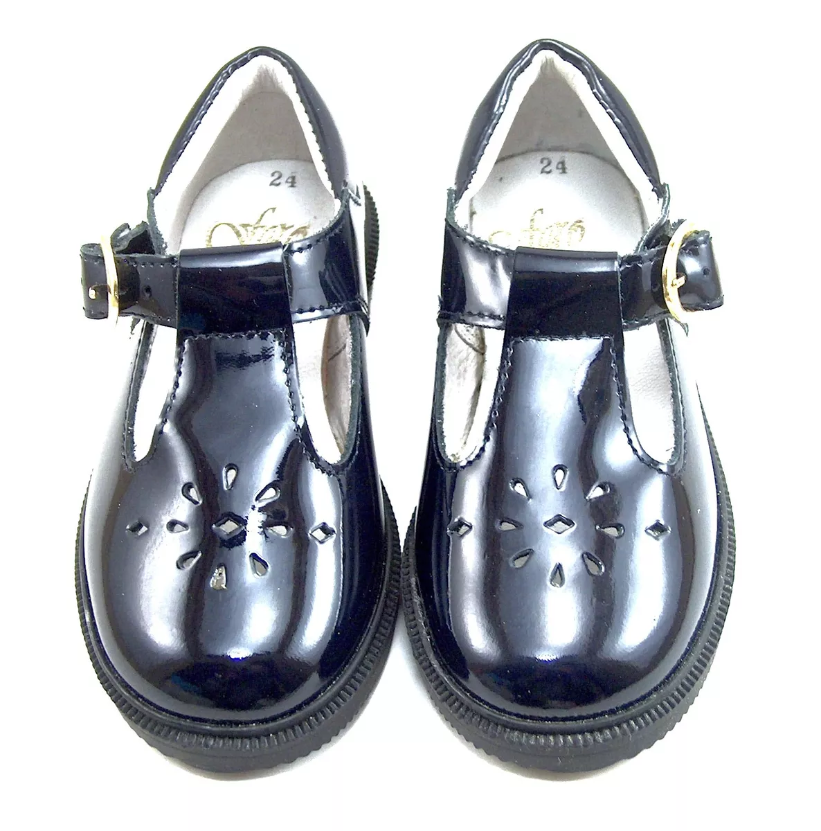 Navy patent school shoes clearance