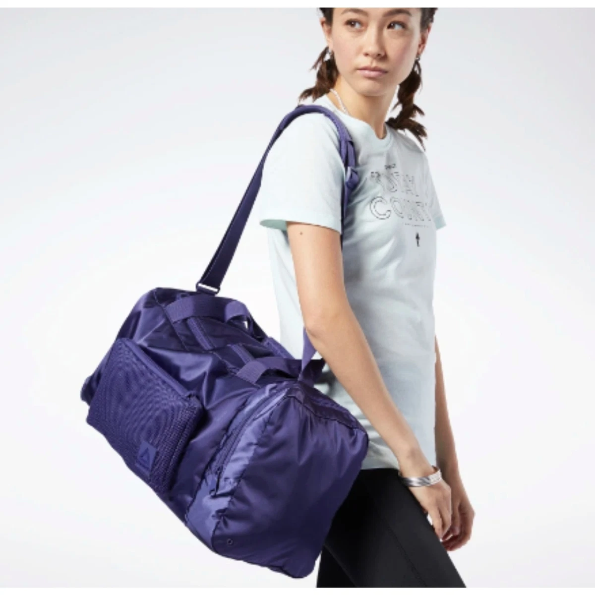 Reebok One Series Training Gym Workout Bag Grip Midnight Ink Purple EC5475 NWT