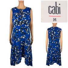Cabi Womens Size Medium Untamed Dress 5576 Blue Black White 2019 NWT $129