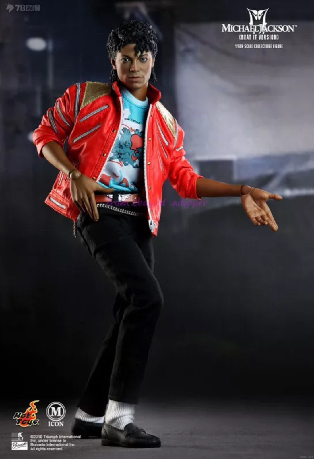 Hot Toys MICHAEL JACKSON BEAT IT Version MIS10 10th Anniversary 1/6 Scale Figure