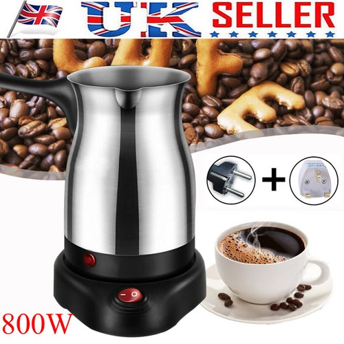 Electric Turkish Greek Coffee Maker Stainless Machine Espresso Tea Moka