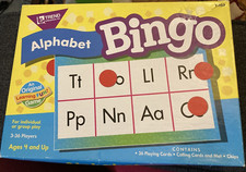 Vtg Rare Trend Alphabet Bingo Learning Game T-103