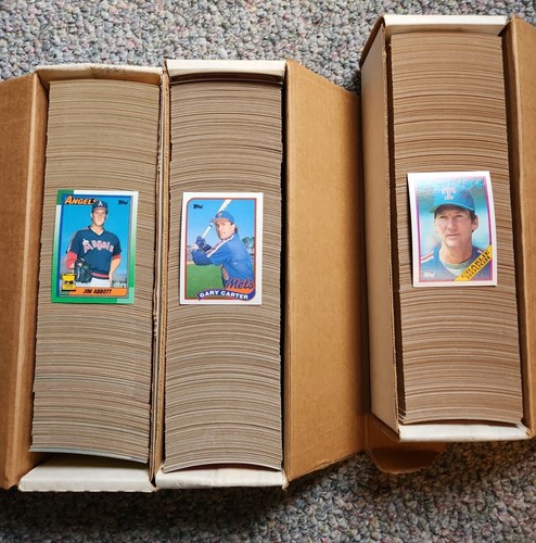 1988 88 And 90 Topps Baseball Cards Over 650 Cards In Each Box Complete 