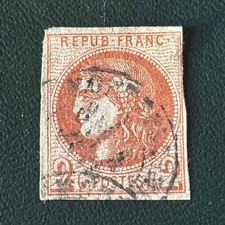 Timbre France Cérès Bordeaux no 40Ba, cote 900 euros, marges correctes