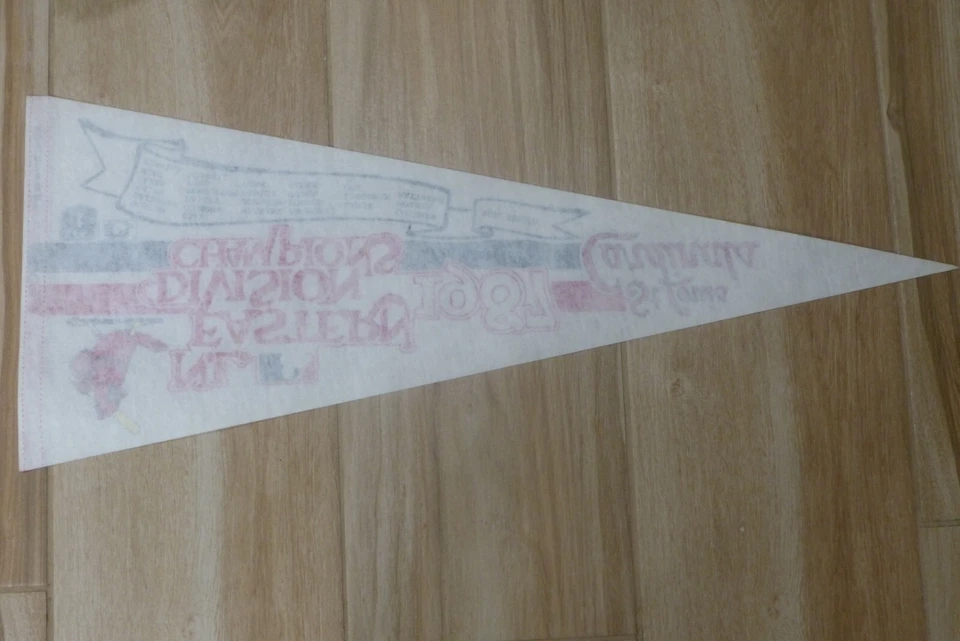 PENNANT FELT  1987 ST.LOUIS CARDINALS NL EASTERN DIVISION CHAMPS TEAM NAMES NICE - Image 3 of 4