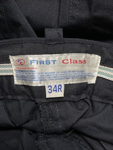 First Class Cargo Pants Adult Mens Size 34 Regular Unhemmed - Picture 9 of 9