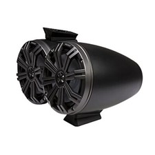 Kicker Pair of Black 8" Flat-Surface-Mount Marine Wake Tower Speakers 46KMFC8