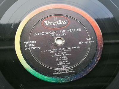 INTRODUCING THE BEATLES  1964 USA VEE JAY LP  LOVE ME DO  1ST PRESSING