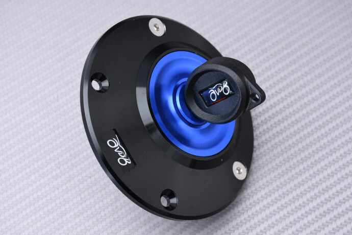 Bouchon réservoir quart de tour sécurisé bleu pour moto Ducati Monster 800 S - 3
