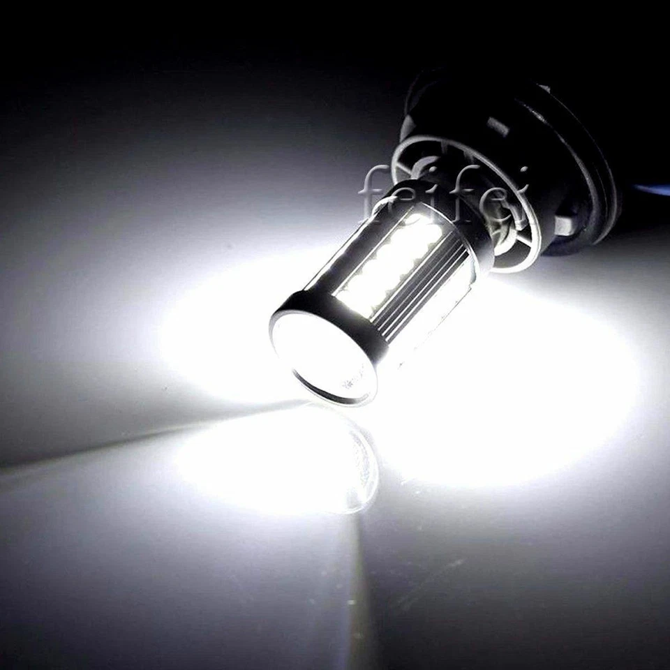 4x BA15S P21 W LED 12V Cold White Reversing Daytime Running Light BulbsforVWGolf - Image 3 of 4