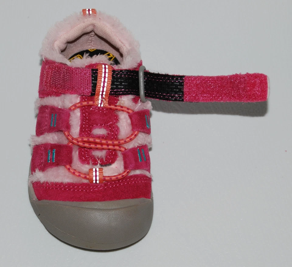 NIB KEEN Toddler Girls Fruit Dove Pink Newport Fleece Trim Sneaker Shoes sz 7 - Image 4 of 4