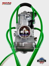 5 HOSE CARBURETOR VENT HOSE KIT OVERFLOW KEIHIN FCR MIKUNI CARB MEDIUM GREEN