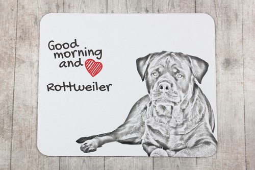 Rottweiler Mauspad mit Hund Art-Dog - Bild 3 von 7