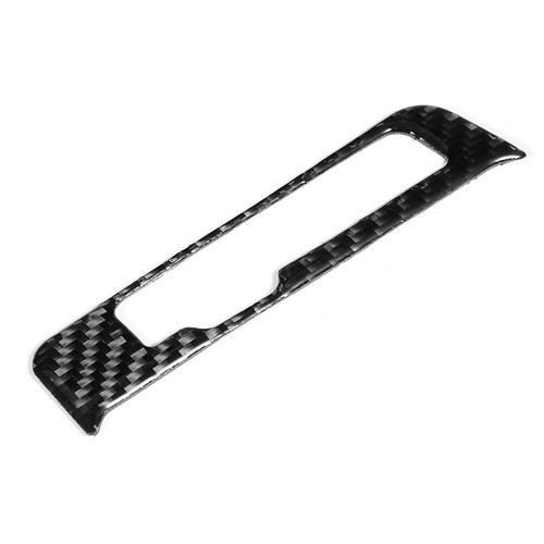 Carbon Fiber Gear Shift Panel Control Cover Decoration Sticker Kit Part