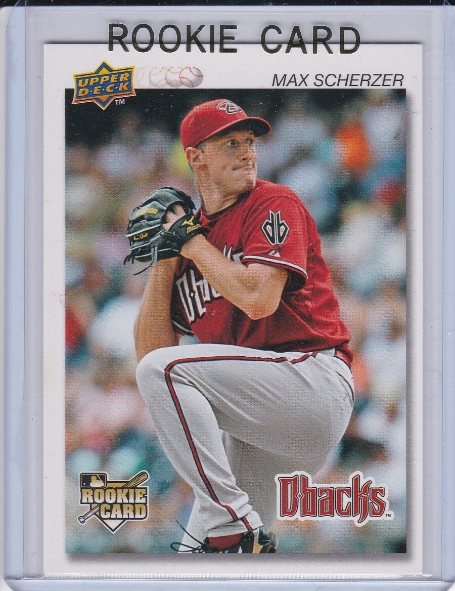 MAX SCHERZER ROOKIE CARD Nationals Dodgers Mets 2008 UPPER DECK