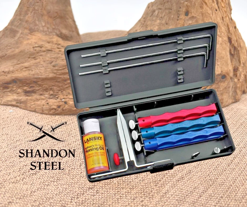 Lansky Standard 3 Stone System Controlled Angle Precision Knife Sharpening Kit