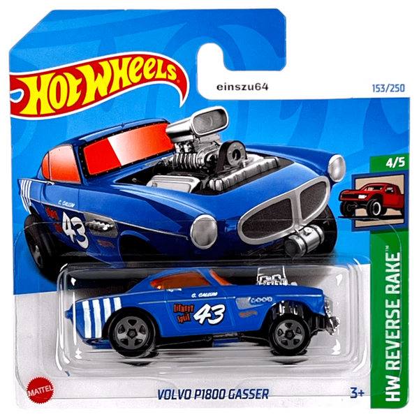 Hot Wheels 2024 - Volvo P1800 Gasser - Reverse Rake 4/5 - HTB92 - 153/250-image