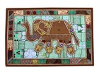 Elephant Wall Hanging Patchwork Tapestry Beaded Hand Embroidered Throw Decor 60"