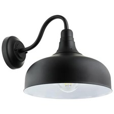 Sunlite LED Gooseneck Rustic Barn Fixture 30W Dimmable Matte Black 30K-WarmWhite