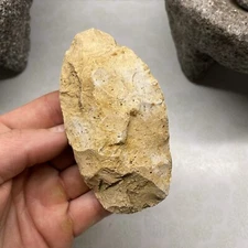 MLC s4077 4” Flint Celt Spade Knife Blade Arrowhead Monroe Co Illinois Artifact