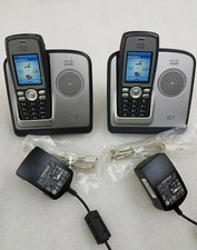 2 CISCO CP-7925G-A-K9 7925 WIRELESS VOIP PHONE WITH BASE IN WORKING CONDITION