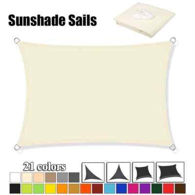 Shade Sail, Garden Shelter 95% UV Blocking Sun Protection Awning, Canopy
