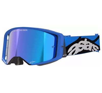 Alpinestars 2026 Brillen Supertech Stream Blue Mirror MX Off-Road Quad ATV