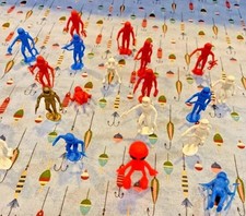 Vintage MPC Space Men Astronauts 2" Lot of 22 With a Alien.